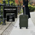 Fagoza Hardside Carry-On Luggage with Front Pocket, Black Fagoza