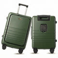 Fagoza Hardside Carry-On Luggage with Front Pocket, Black Fagoza