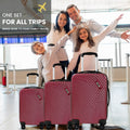 Fagoza Hardshell Luggage Set: 3-Piece Spinner Suitcases Fagoza