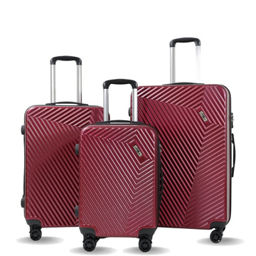 Fagoza Hardshell Luggage Set: 3-Piece Spinner Suitcases