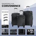 Fagoza Hardshell Luggage Set: 3-Piece Spinner Suitcases Fagoza