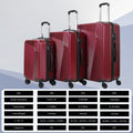 Fagoza Hardshell Luggage Set: 3-Piece Spinner Suitcases Fagoza