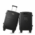 Fagoza Hardside Carry-On Luggage with Front Pocket, Black Fagoza